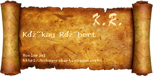 Kókay Róbert névjegykártya